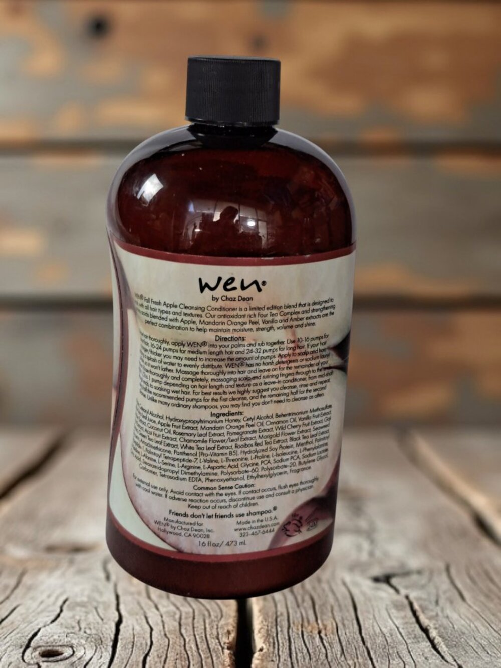 Sealed WEN Cleansing Conditioner Fall Fresh Apple 16 oz New No Pump - Picture 6 of 13